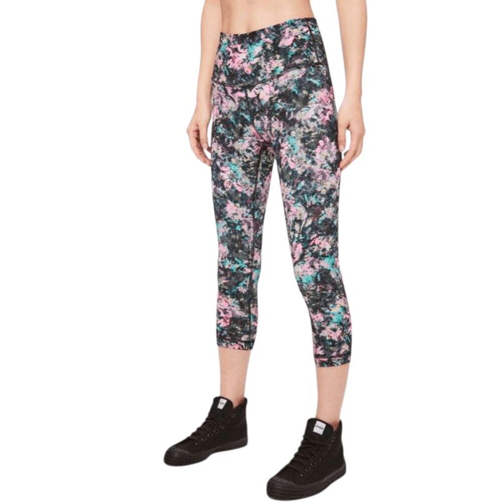 LULULEMON ATHLETICA Wunder Under Crop Hi-Rise 'Full-On Luon 21' Size 4